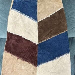 Charlotte Russe vintage patchwork skirt